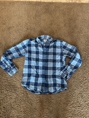 Blue Plaid Button-Up shirt